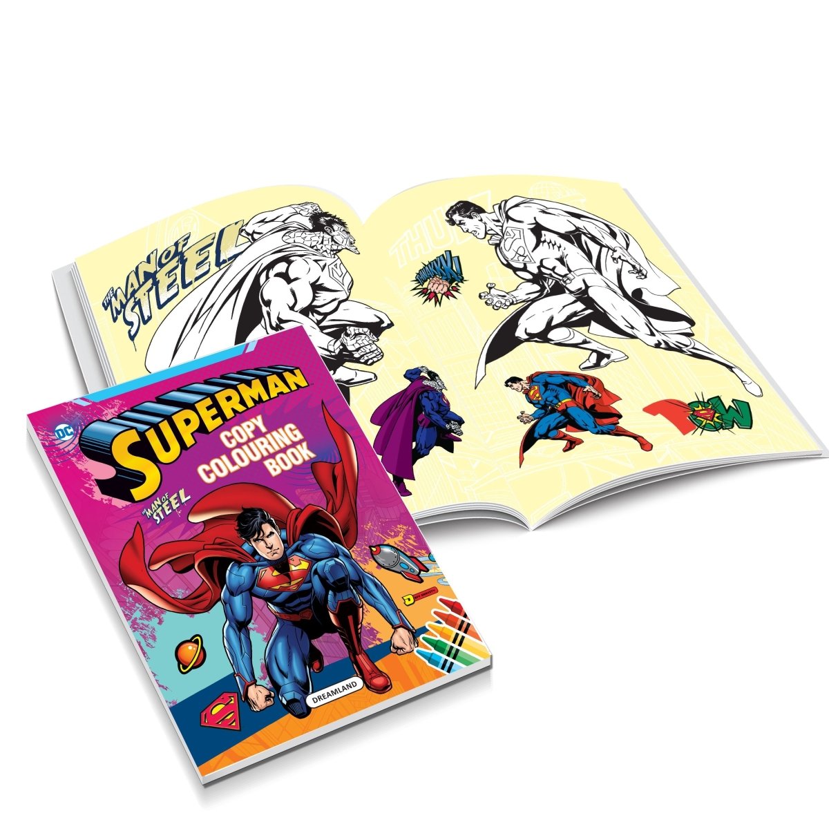 Dreamland Publications Superman Copy Colouring And Activity Books Pack (A Pack of 5 Books) - 9789394767843