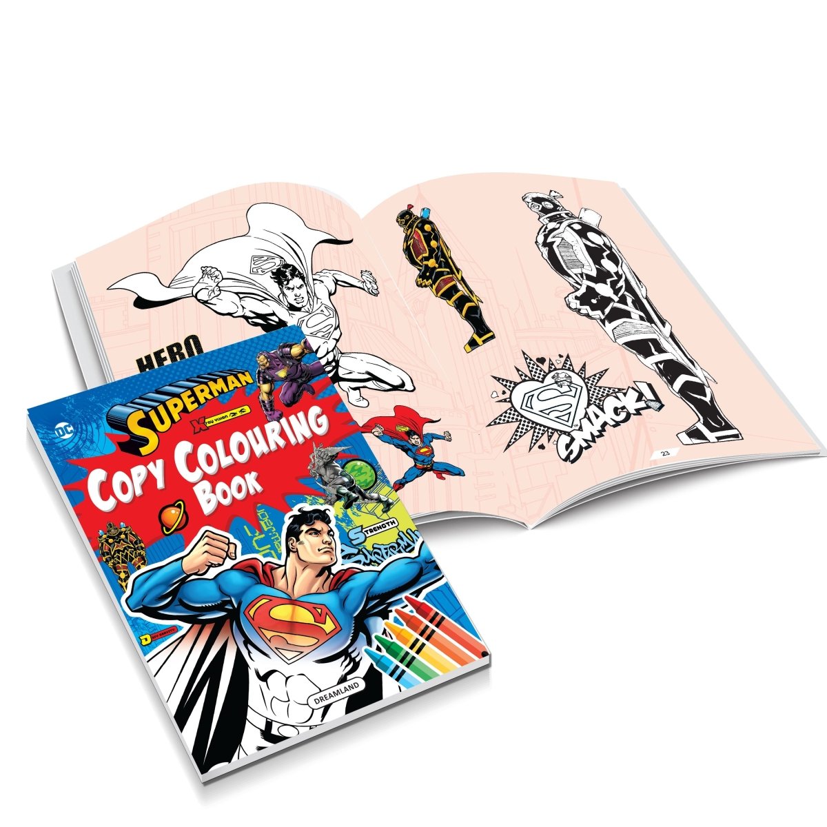 Dreamland Publications Superman Copy Colouring And Activity Books Pack (A Pack of 5 Books) - 9789394767843
