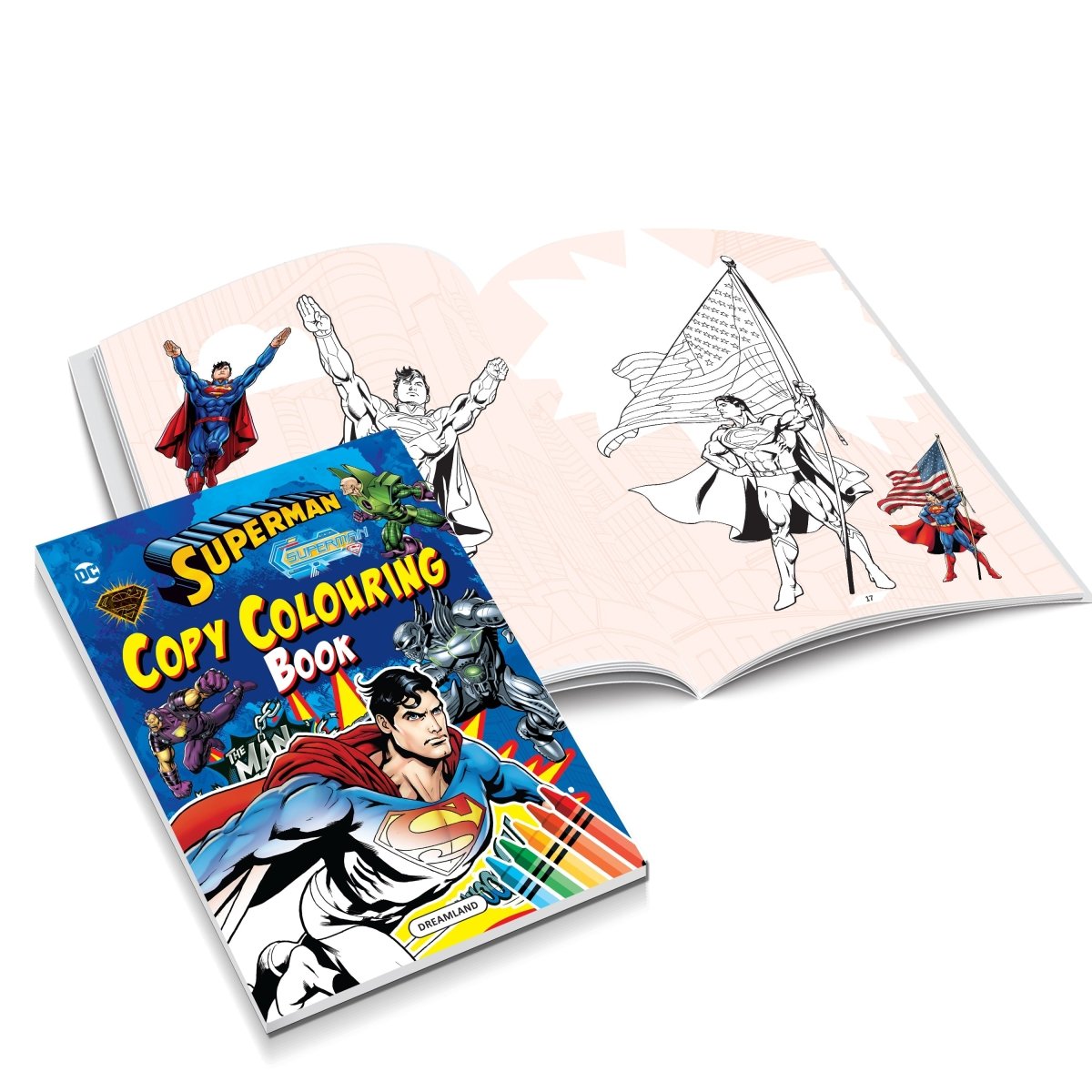 Dreamland Publications Superman Copy Colouring And Activity Books Pack (A Pack of 5 Books) - 9789394767843