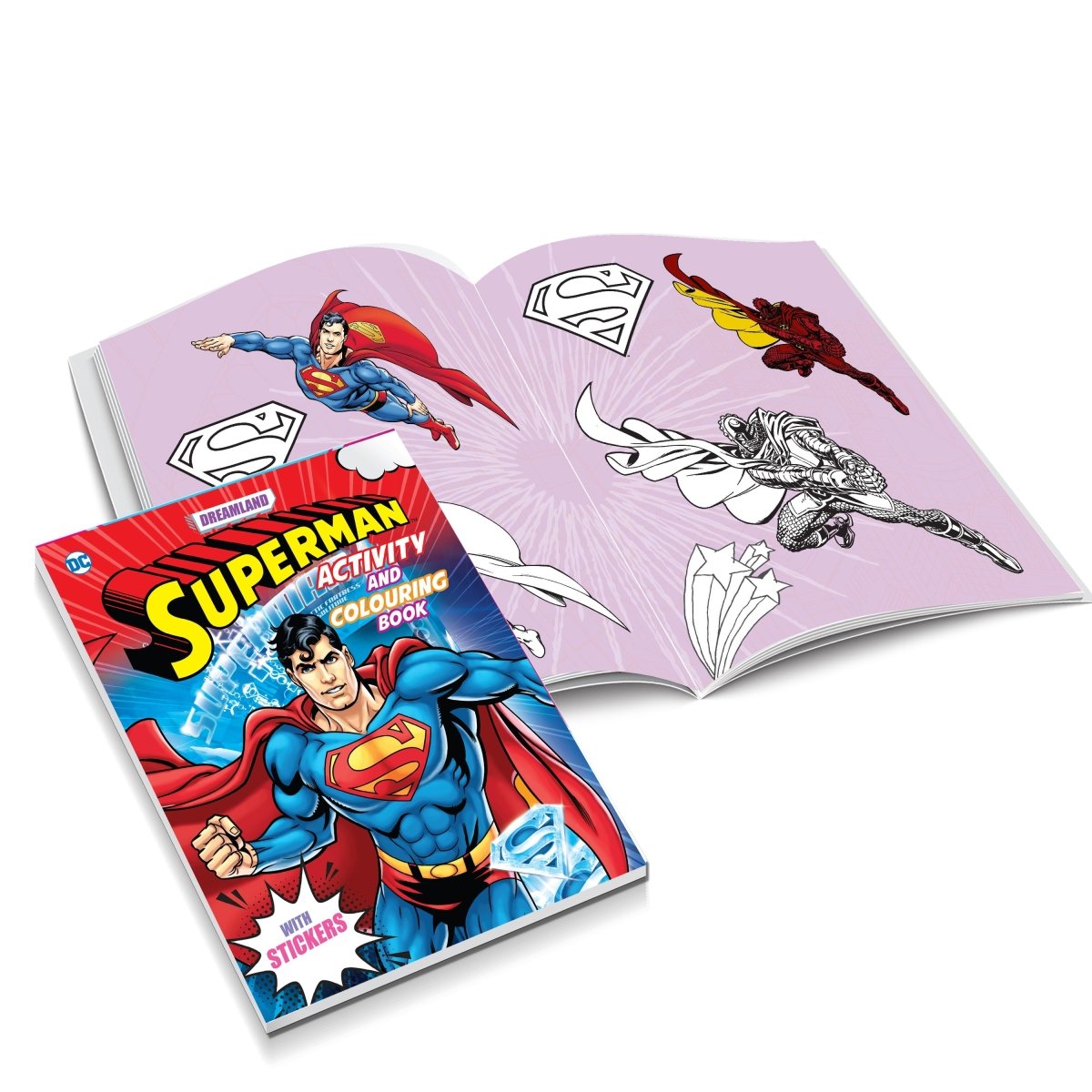 Dreamland Publications Superman Copy Colouring And Activity Books Pack (A Pack of 5 Books) - 9789394767843
