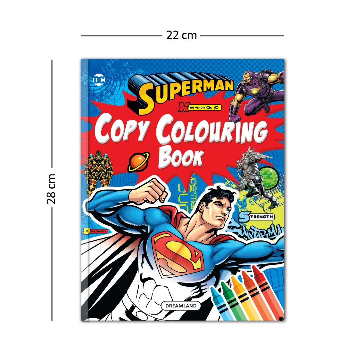 Dreamland Publications Superman Copy Colouring And Activity Books Pack (A Pack of 5 Books) - 9789394767843