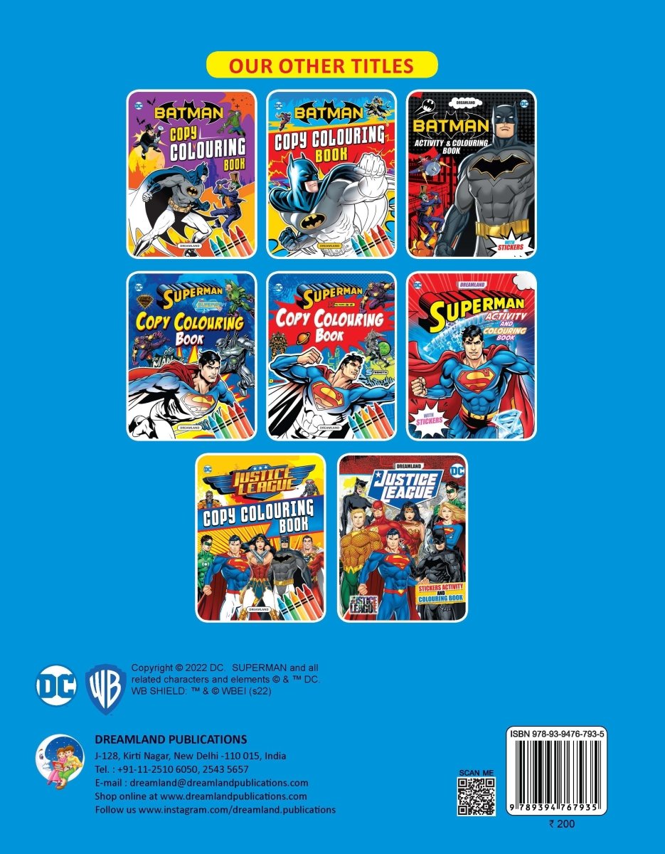 Dreamland Publications Superman Copy Colouring Book - 9789394767935