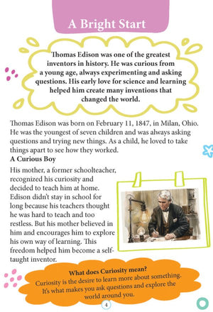 Dreamland Publications Thomas Edison Icons of Inspiration Illustrated Biography for Kids - 9789358067828