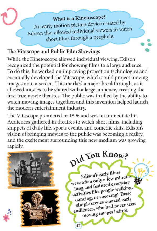Dreamland Publications Thomas Edison Icons of Inspiration Illustrated Biography for Kids - 9789358067828