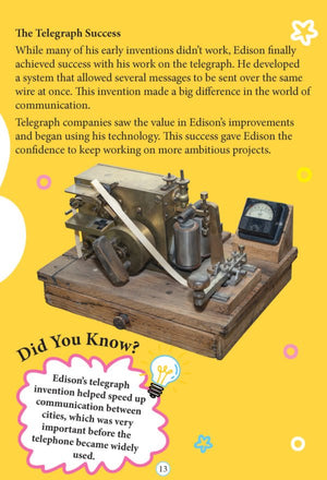 Dreamland Publications Thomas Edison Icons of Inspiration Illustrated Biography for Kids - 9789358067828