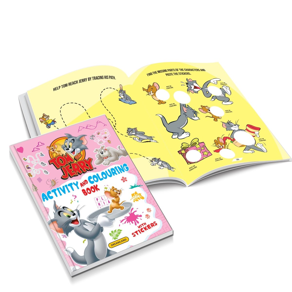 Dreamland Publications Tom and Jerry Copy Colouring And Activity Books Pack ( A Pack of 3 Books) - 9789394767867