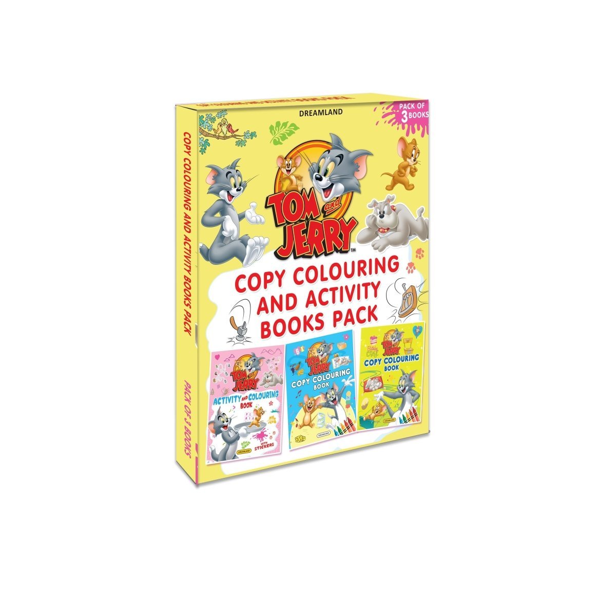 Dreamland Publications Tom and Jerry Copy Colouring And Activity Books Pack ( A Pack of 3 Books) - 9789394767867