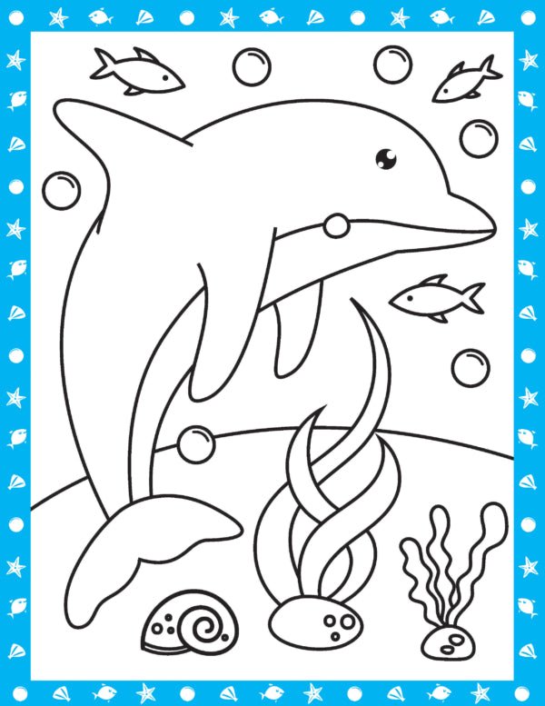Dreamland Publications Under Ocean Neon Colour and Sticker Dots Book Over 500 Stickers - 9789358064070