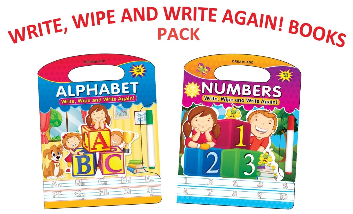 Dreamland Publications Write And Wipe Books- Pack (2 Titles) - 9789350898055