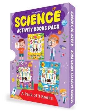 Dreamland Science Activity Books Pack- A Set of 3 Books - Activity Book for children - Books