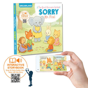 Dreamland Sorry Mr. Fox ! A Good Manners Picture Book for Toddlers and Preschoolers | Interactive Picture Board Book for Toddlers & Preschoolers | Audio-Visual Storybook with QR Code | Early Learning Book for Kids Age 1–4 Years | 16 Pages - Books