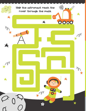 Dreamland Space World I Can Solve Activity Book for Kids 4-8 Years - Books