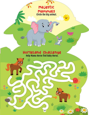 Dreamland Step into the Animal Kingdom- Activity and Colouring Fun Book for Age 4+ - Books