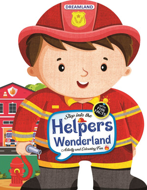 Dreamland Step into the Helpers Wonderland - Activity and Colouring Fun Book for Age 4+ - Books