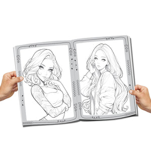 Dreamland Style Stars Fashion Colouring Book for Girls, Kids and Teens: Book 1 |Fun and Trendy Illustrations to Color for Girls of all Ages - Books