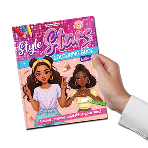 Dreamland Style Stars Fashion Colouring Book for Girls, Kids and Teens: Book 2 |Fun and Trendy Illustrations to Color for Girls of all Ages - Books