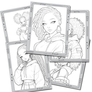 Dreamland Style Stars Fashion Colouring Book for Girls, Kids and Teens: Book 2 |Fun and Trendy Illustrations to Color for Girls of all Ages - Books