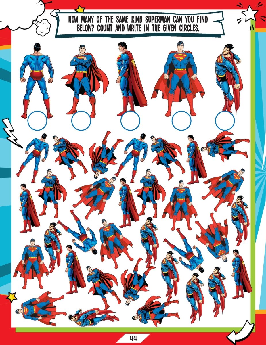 Dreamland Superman Activity And Colouring Book - 9789394767348