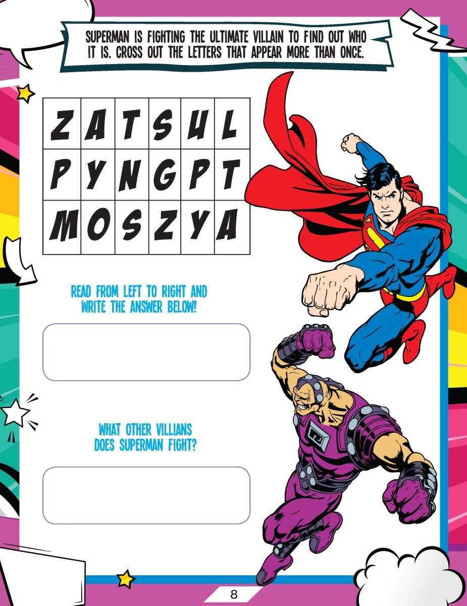 Dreamland Superman Activity And Colouring Book - 9789394767348