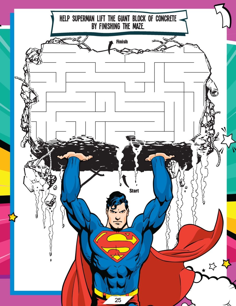 Dreamland Superman Activity And Colouring Book - 9789394767348