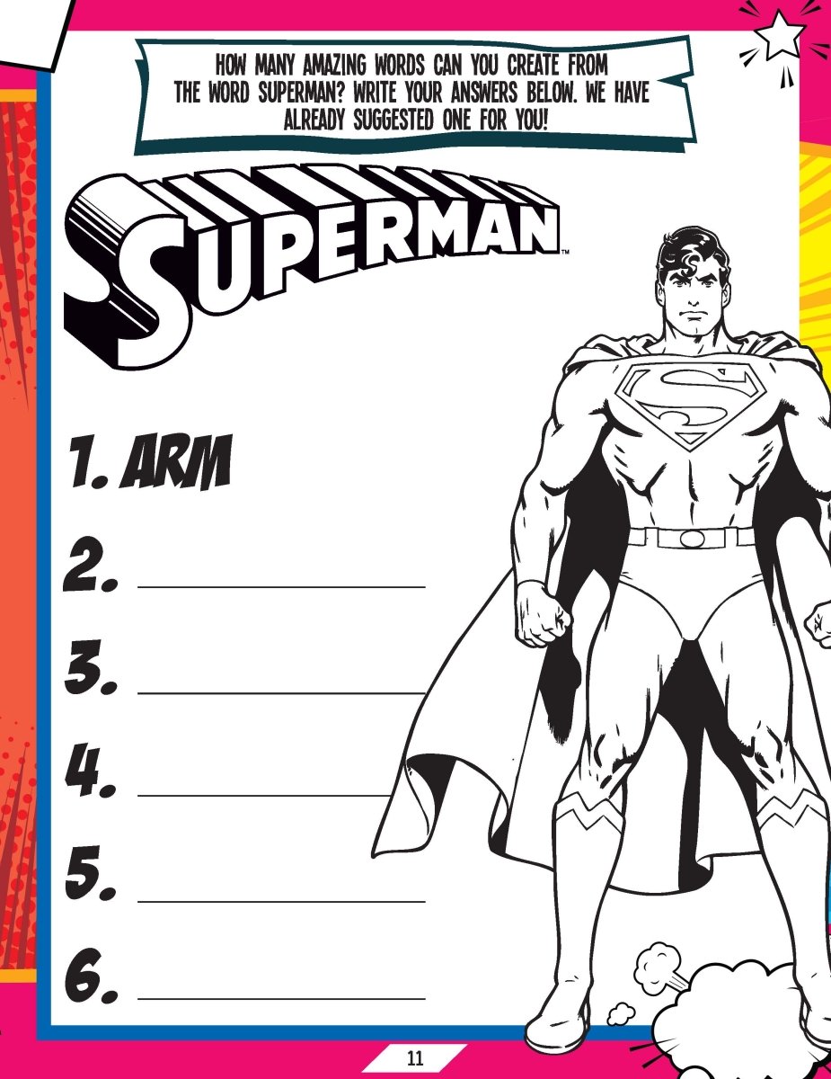 Dreamland Superman Activity And Colouring Book - 9789394767348