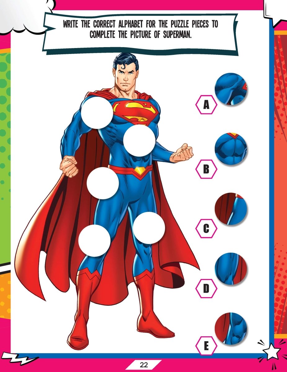 Dreamland Superman Activity And Colouring Book - 9789394767348