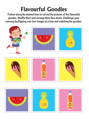 Dreamland Tasty Foods Scissors Skills Activity Book with Safe Scissors 4-7Y - Books