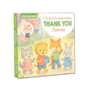Dreamland Thank you Parade - A Good Manners Picture Book for Toddlers and Preschoolers| Interactive Picture Board Book for Toddlers & Preschoolers | Audio-Visual Storybook with QR Code | Early Learning Book for Kids Age 1–4 Years | 16 Pages - Books