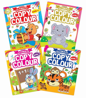 Dreamland Ultimate Copy Colour Books- (4 Titles) - 9789350898819
