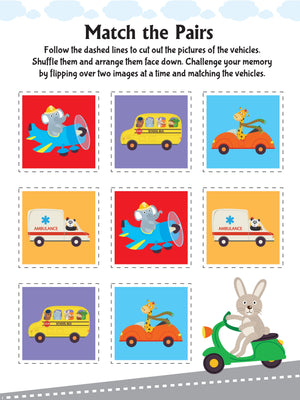 Dreamland Ultimate Vehicles Scissors Skills Activity Book with Safe Scissors 4-7Y - Books