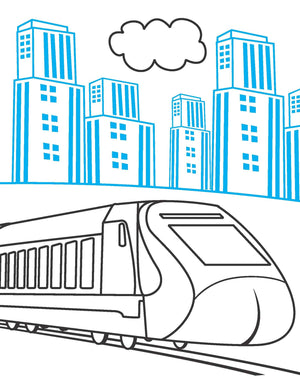 Dreamland Vehicles Neon Colouring World Book for Kids Age 4 - 7 years with Neon Pens - Books