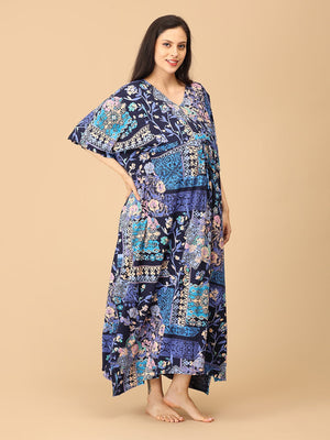 Dreamy Daze Maternity and Nursing Kaftan Nighty - NW - SD - DRMDZ - S