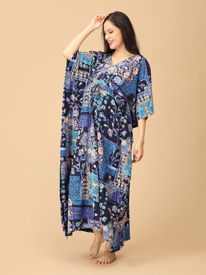 Dreamy Daze Maternity and Nursing Kaftan Nighty - NW - SD - DRMDZ - S