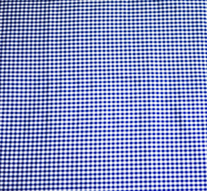 The Baby Atelier 100% Organic Fitted Crib Sheet Navy Checks