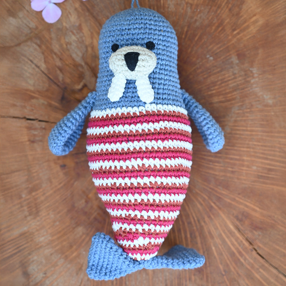 Himalayan Blooms Crochet Walrus Toy