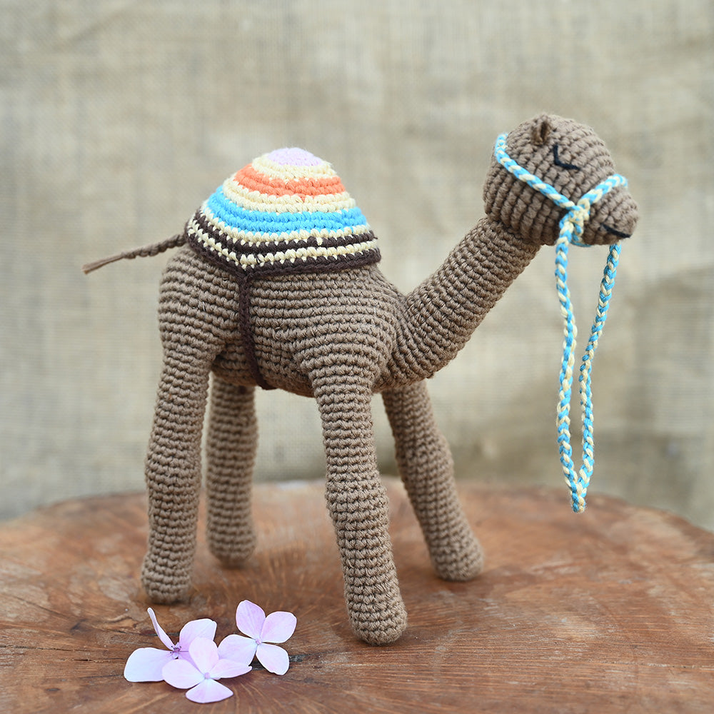 Himalayan Blooms Crochet Camel Toy