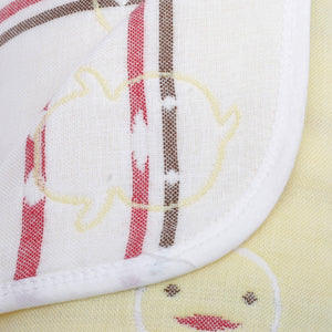 Duck Designed Organic Muslin Blanket, Bib and Napkin Matching Set - Bedding