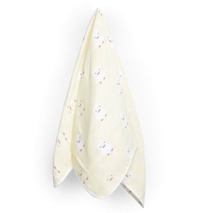 Duck Designed Organic Muslin Blanket, Bib and Napkin Matching Set - Bedding