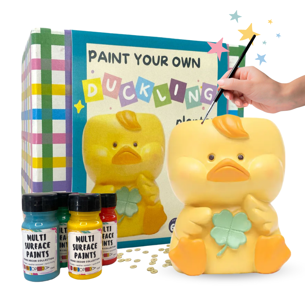 Craftopedia Paint Your Own Planter – Duckling