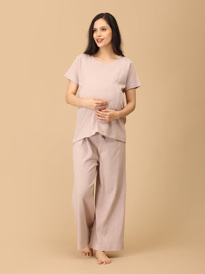 Dune Date Maternity and Nursing Nightwear Set - NW - SD - DNDT - S