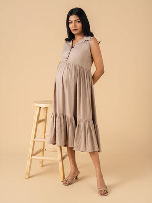 Dune Maternity and Nursing Dress - S Maternity Casual Dress