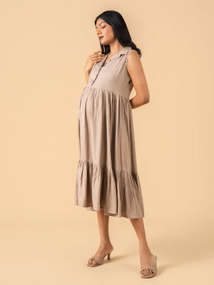 Dune Maternity and Nursing Dress - S Maternity Casual Dress