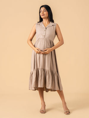Dune Maternity and Nursing Dress - S Maternity Casual Dress