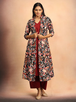 Black Dusk & Drama Women's Co Ord Set With Jacket - Women's Co-ord Set