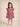 Dusty Petal Girls Embroidered Dress - Mauve Kids Casual Wear