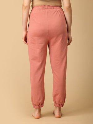 Dusty Rose Maternity Joggers - DEN - AN - DSTRSJG - S