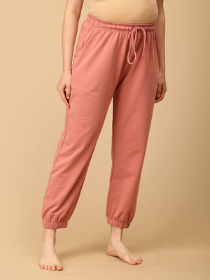 Dusty Rose Maternity Joggers - DEN - AN - DSTRSJG - S