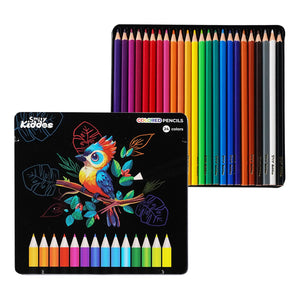Smily Kiddos 24 Color Pencils Set in Tin Box - The Mom Store