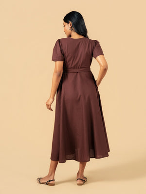 Earth & Ember Maternity Wrap Dress - S Maternity Casual Dress