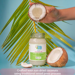 EarthBaby 100% Certified Natural Virgin Coconut Oil, Wood Cold Pressed - 275ml - 3 - 1001 - A